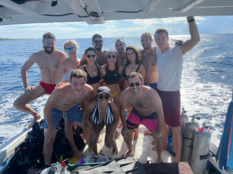 Taz Diving's team